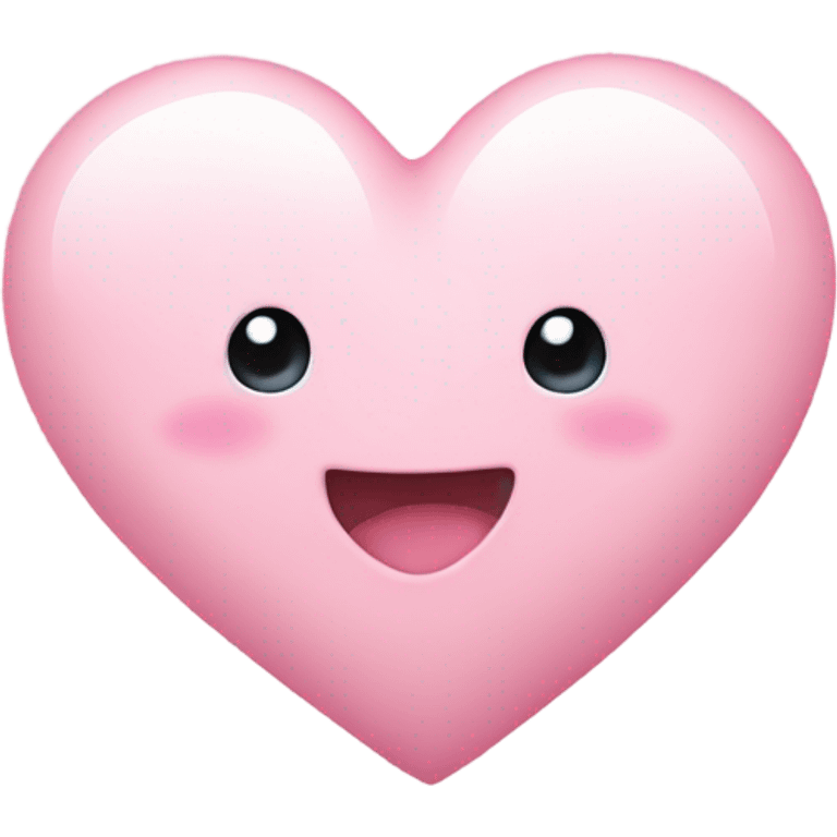 light pink cute heart emoji