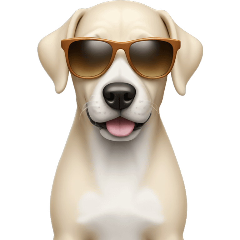 Dog with sun glasses  emoji