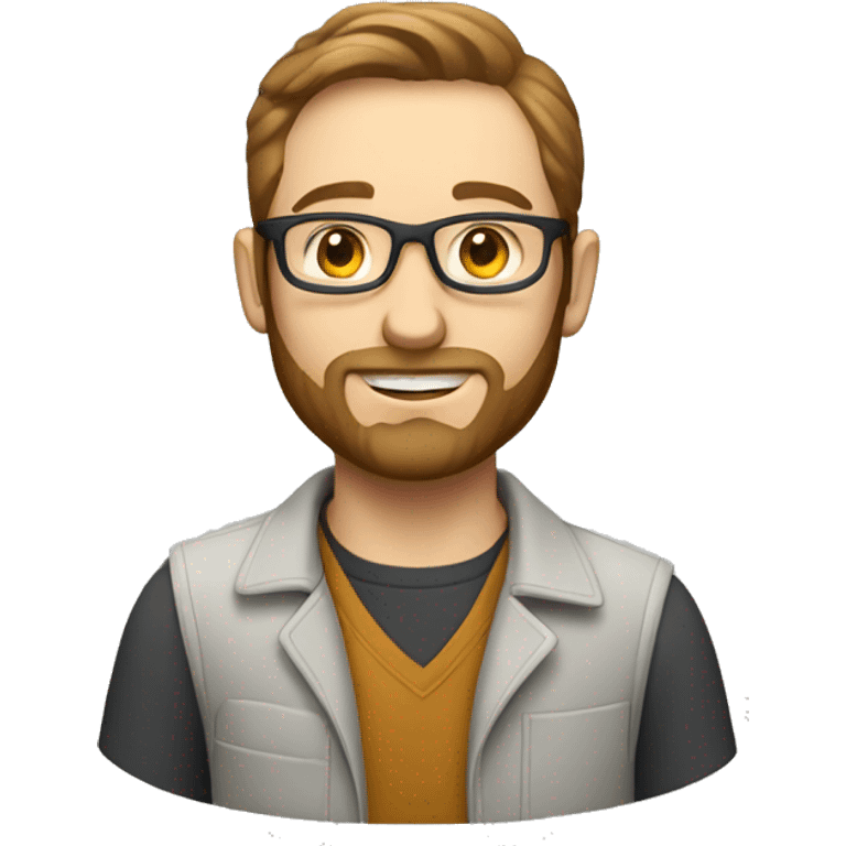 Caucasian male product designer and developer emoji