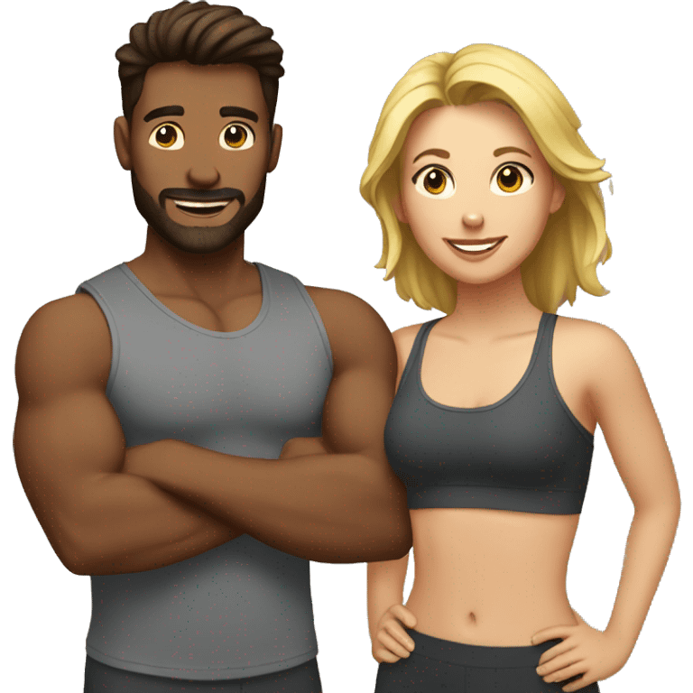 Couple that works out emoji