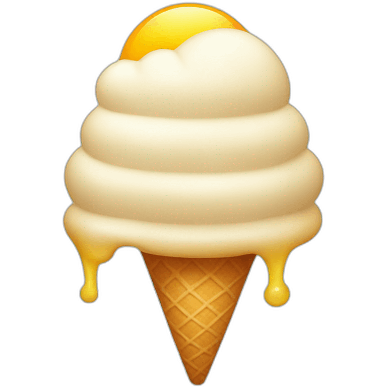 Sun with ice cream emoji