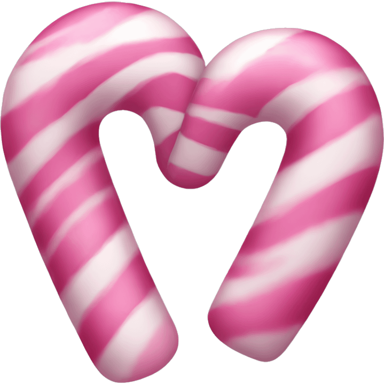 pink candy cane heart emoji