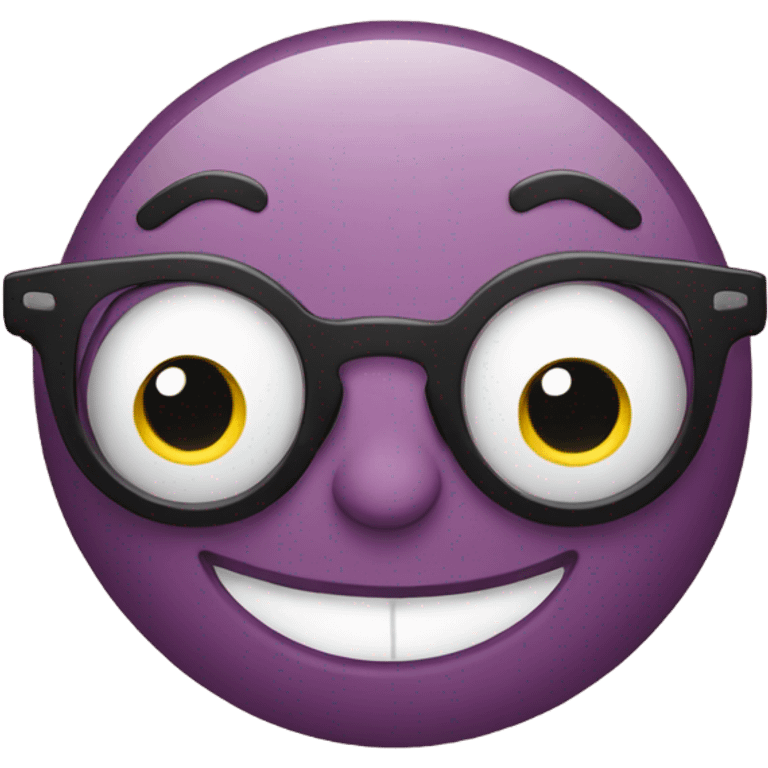 An emoji making two circles with its hands around its eyes, as if imitating glasses emoji