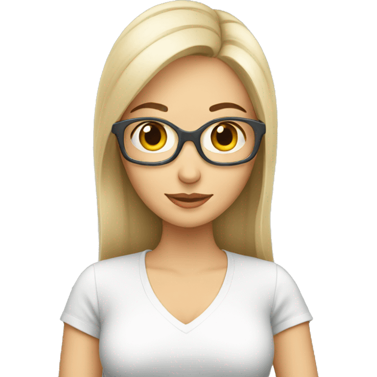 A women checking results  emoji