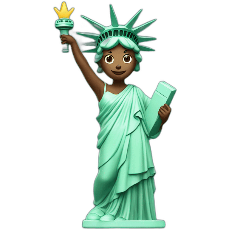 Statue of Liberty dancing emoji