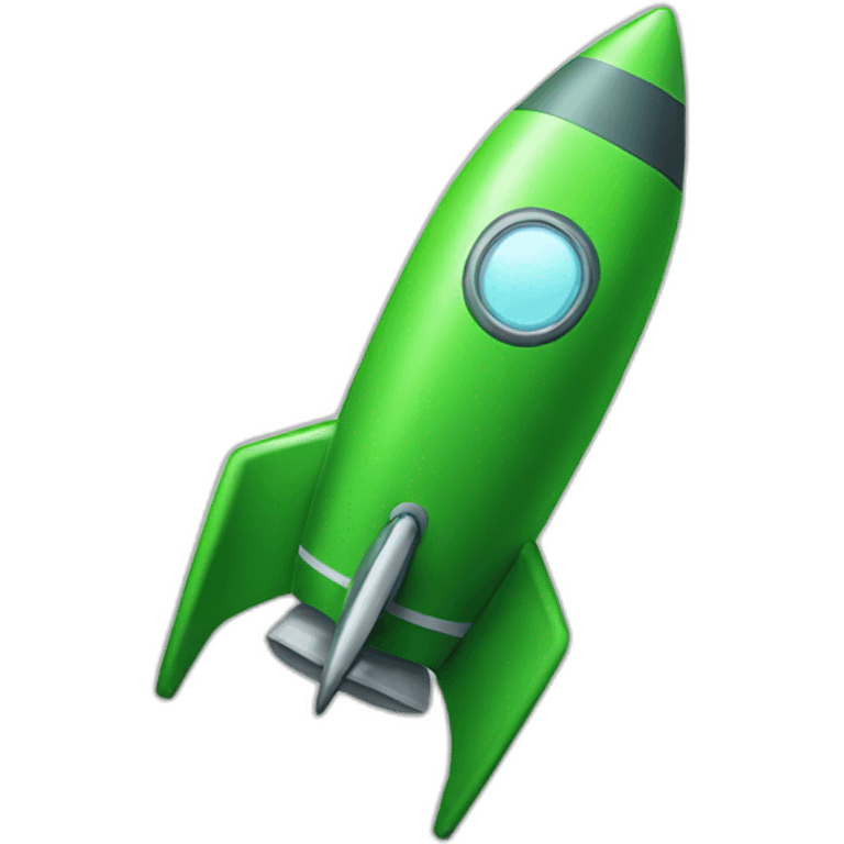 ios green rocket emoji