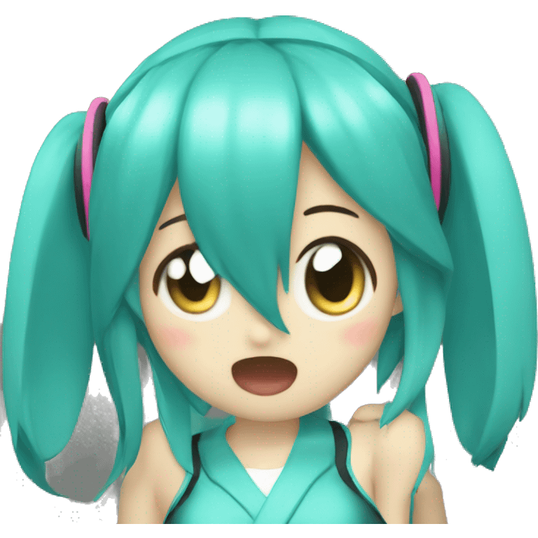 hatsune miku singing emoji