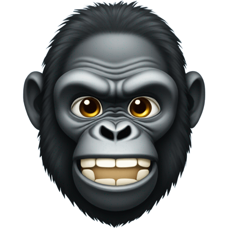 Gorilla smirking emoji