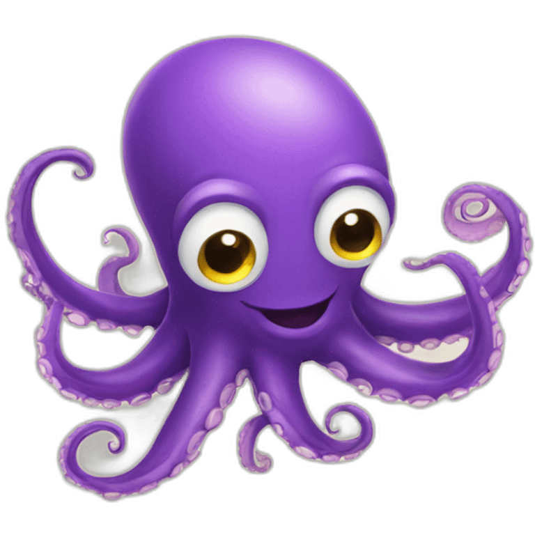 cheerful octopus emoji