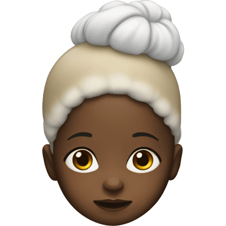 Black baby with white aunt  emoji