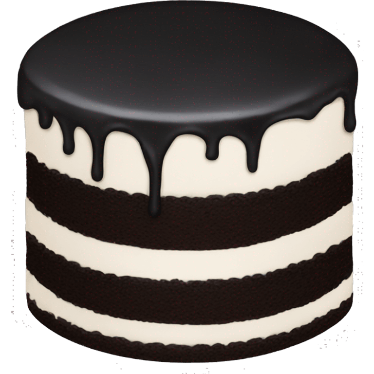 Black cake emoji