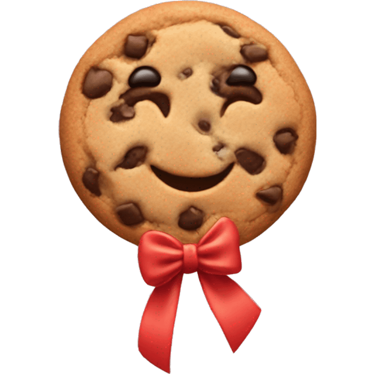 Cookie with a bow  emoji