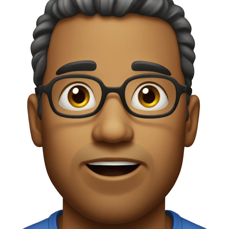 Brazilian man have a surprised  emoji