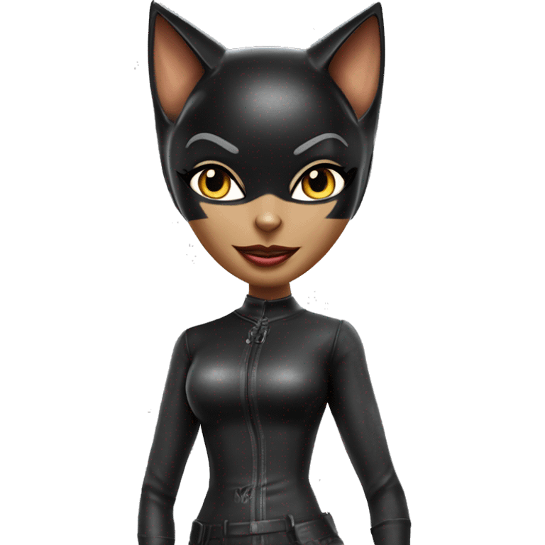 Realistic Cat Woman from Batman tv show, plastic dream house food truck  emoji