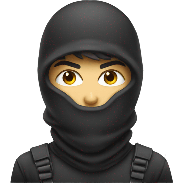 Angry balaclava boy emoji