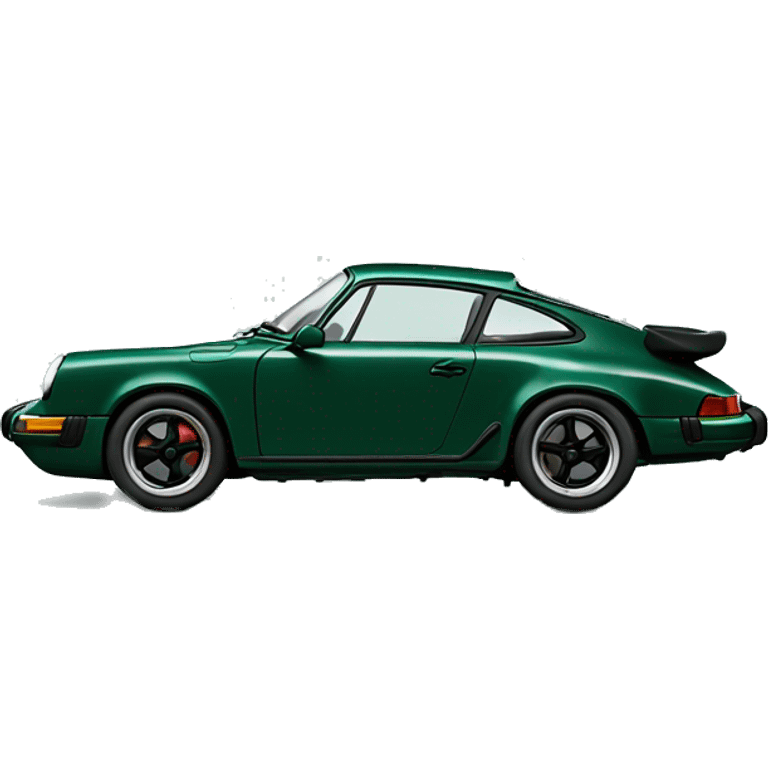 Porsche 911 dark green emoji