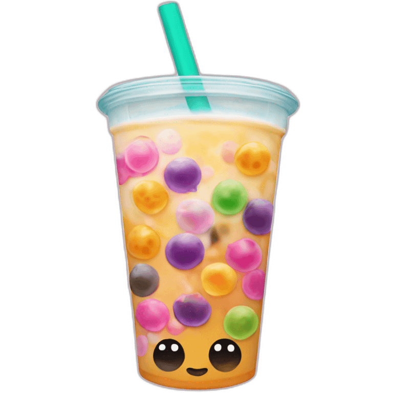 colorful bubble tea emoji