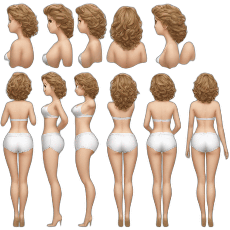 Hyperrealistic Full body Caucasian curvy beauty white knickers back and front views black skirt strong wind emoji