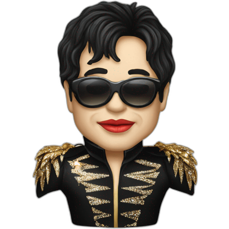 Elton john as kiss emoji