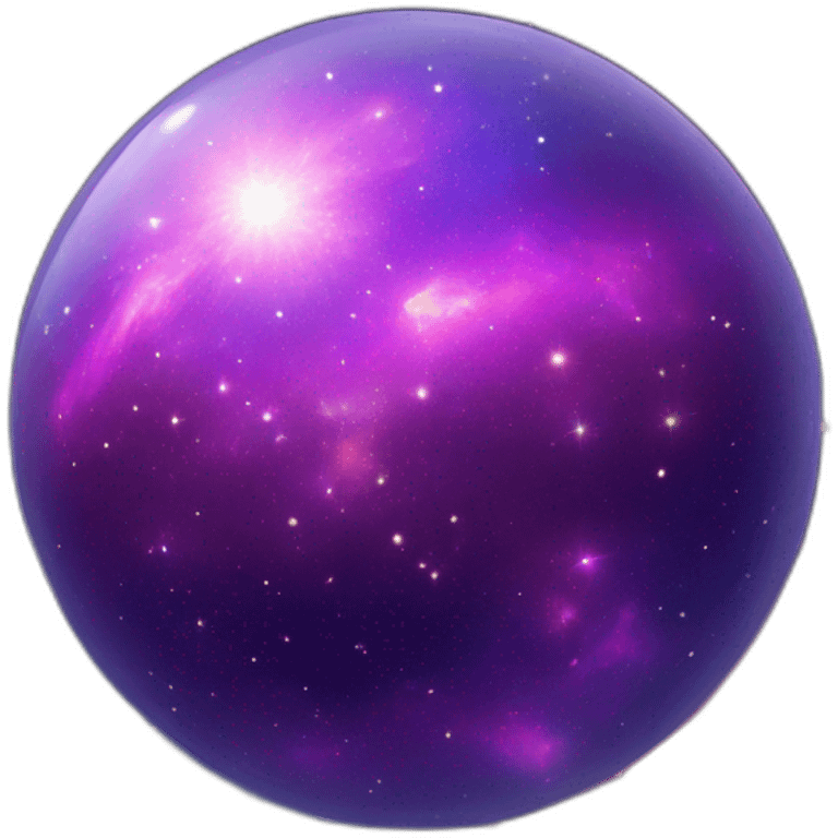 Sparkly Nebula galaxy orb emoji