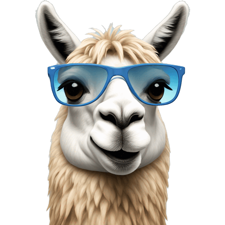 Llama in sunglasses emoji