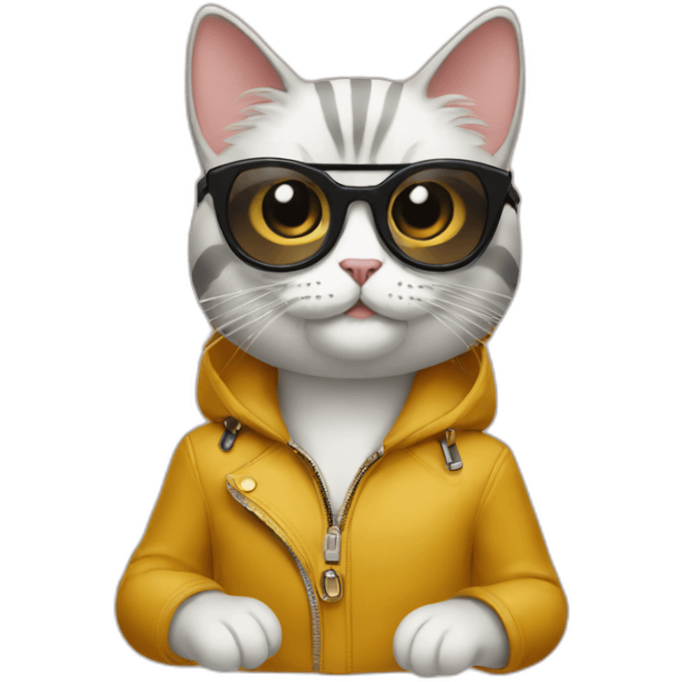 Fendi fashionable cat emoji