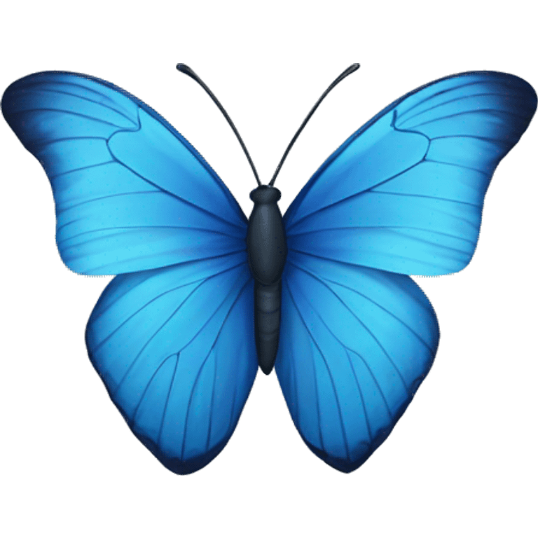 Blue butterfly emoji