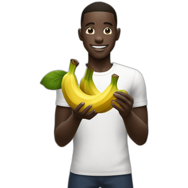 Vinicius Jr qui mange un banane emoji