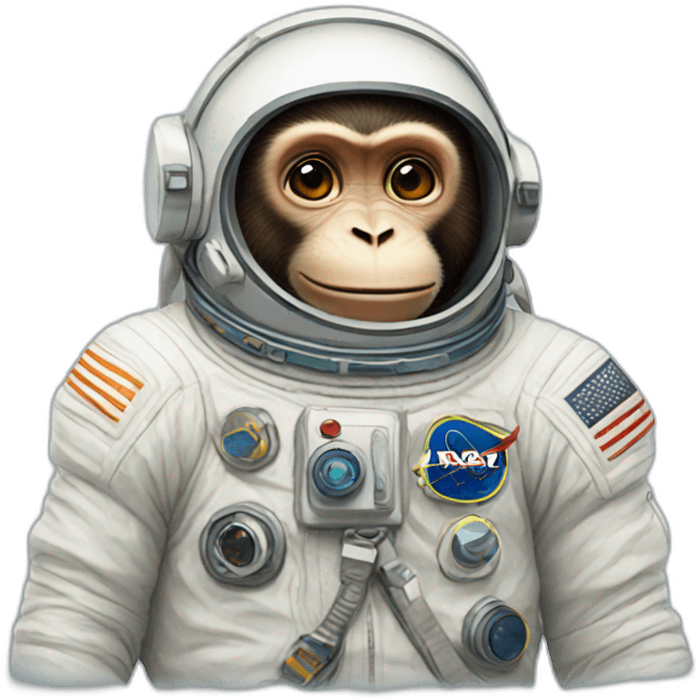 monkey astronaut emoji