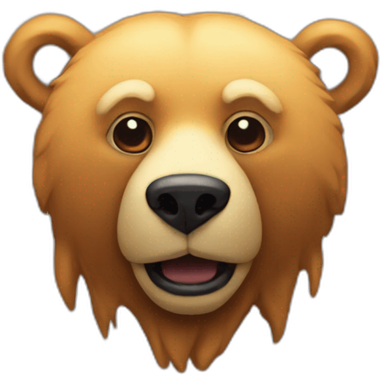 psychedelic bear emoji