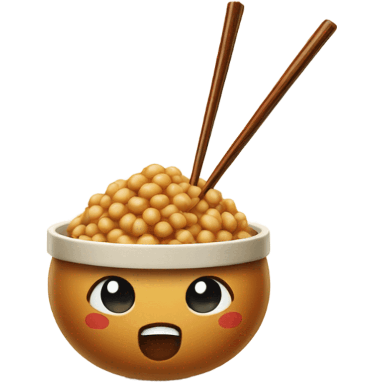 natto with chopsticks emoji