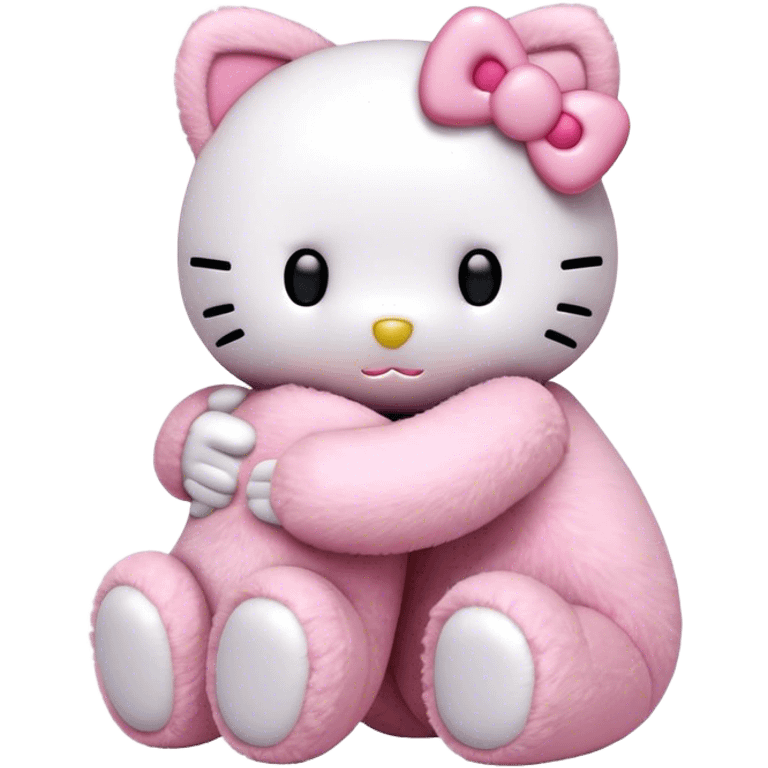 hello kitty teddy bears hugging  emoji