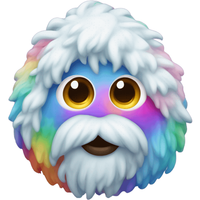 A rainbow yeti poop emoji emoji