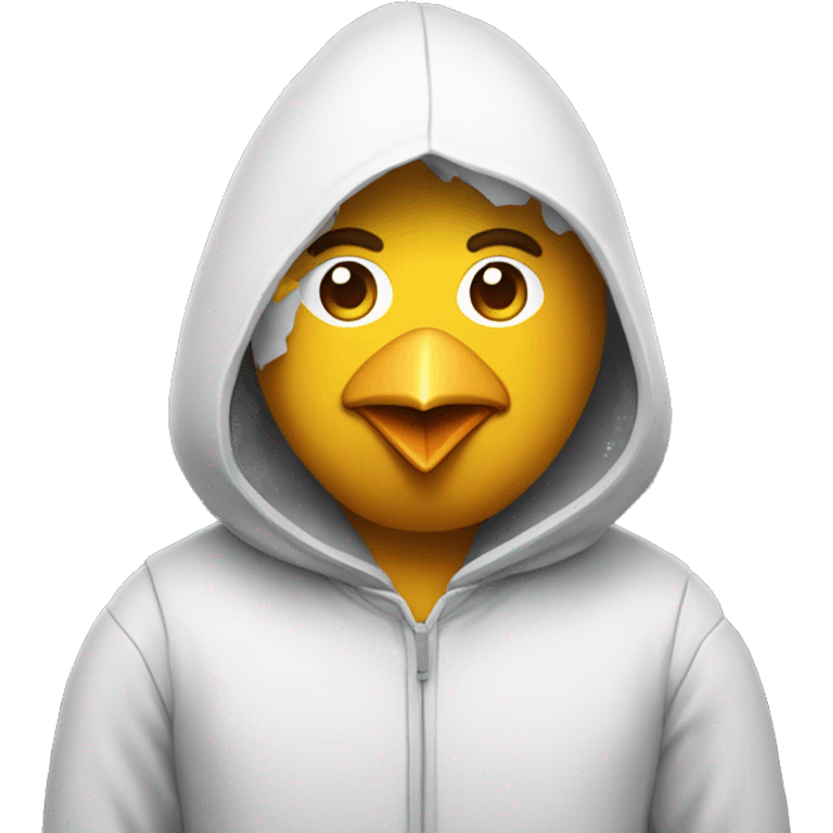 software engineer wearing a chicken costume emoji