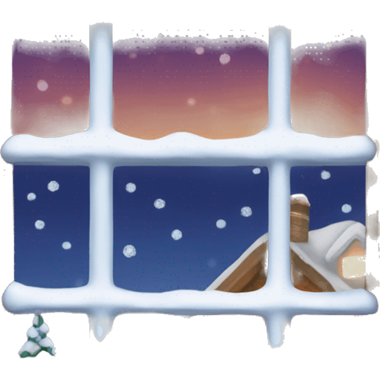 winter window Christmas warm  emoji