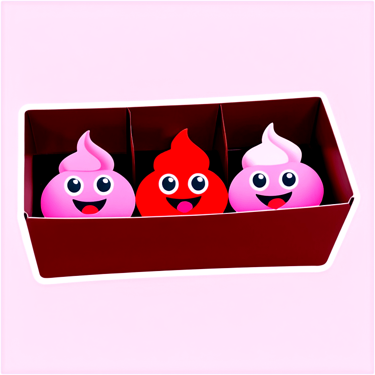 poop emoji valentines candy chocolates box emoji