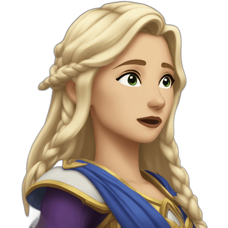 Lady jaina proudmoore crying emoji