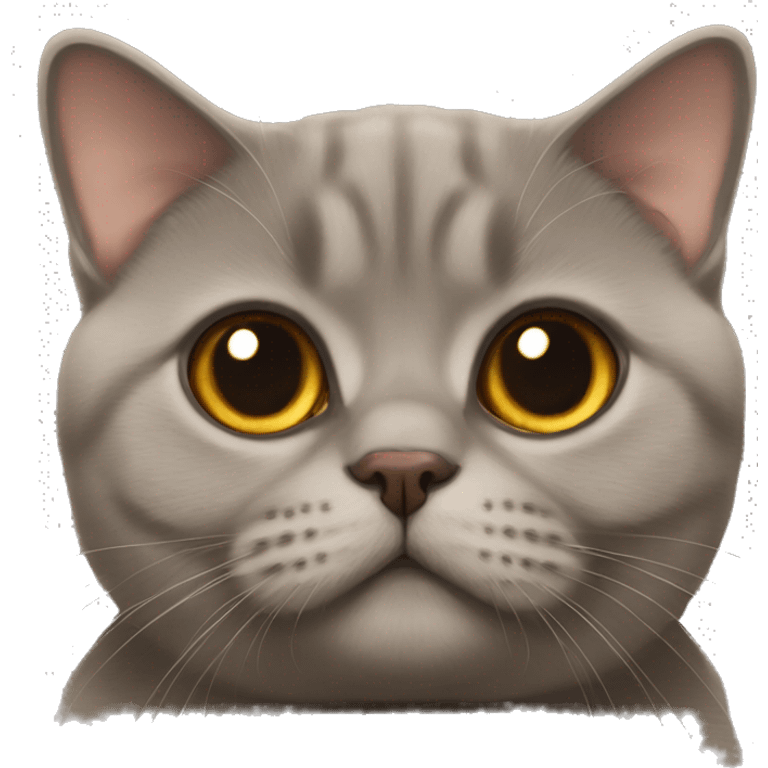 Pure brown british shorthair emoji