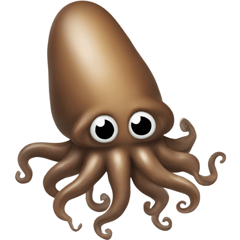 Poop squid  emoji