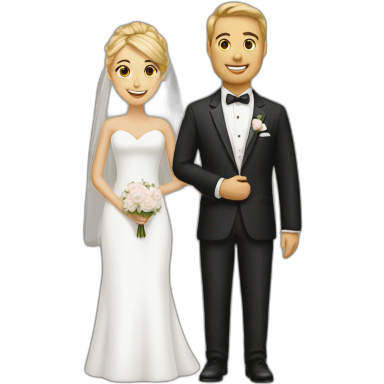 bride and groom emoji