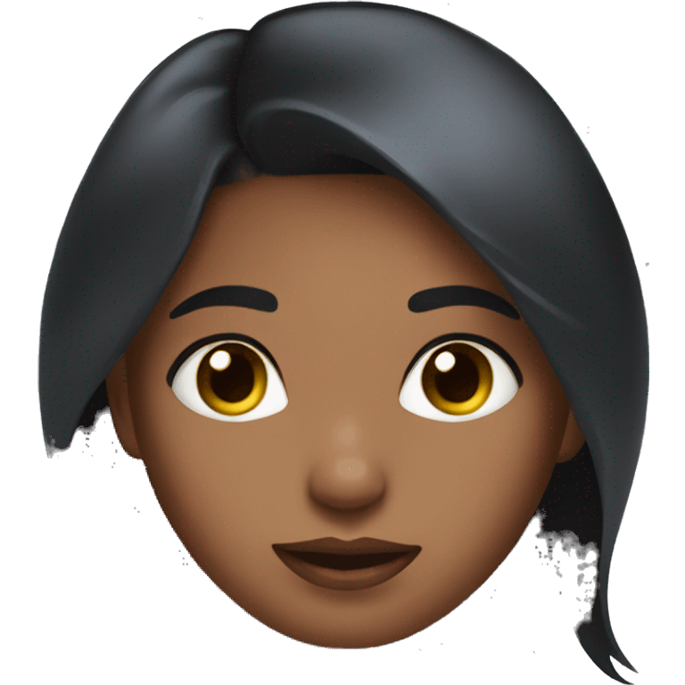 Skin care dark hair girl emoji