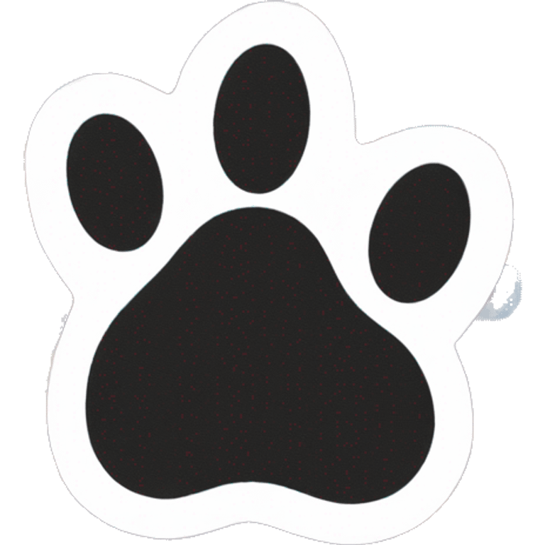 Paw print celebration confetti  emoji