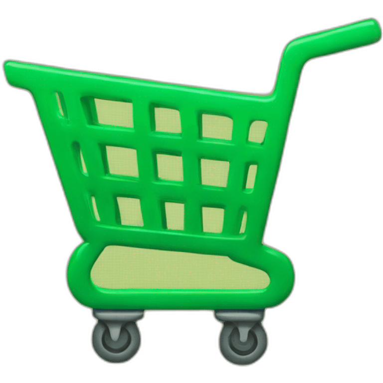 green shopping cart emoji