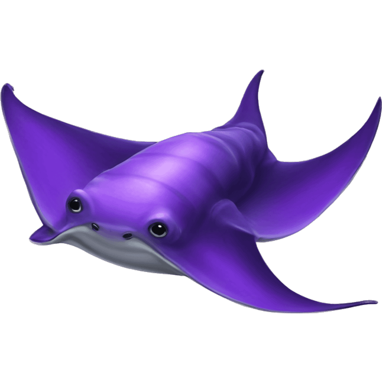 purple Manta ray emoji