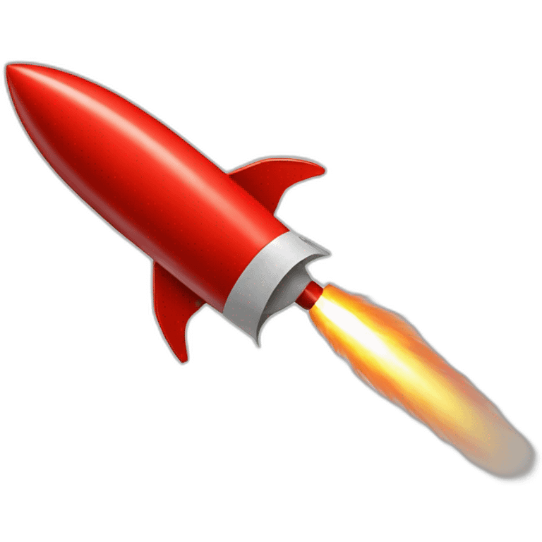 red circle and strikethrough over flying rocket emoji