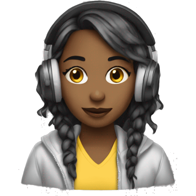 girl dj emoji