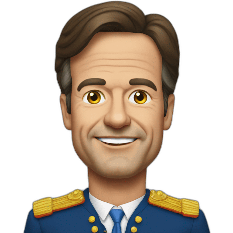 Mark Rutte Dressed up as Dilan Yesilgöz emoji