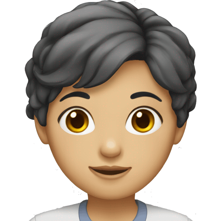 peruvian girl teacher short hair  emoji