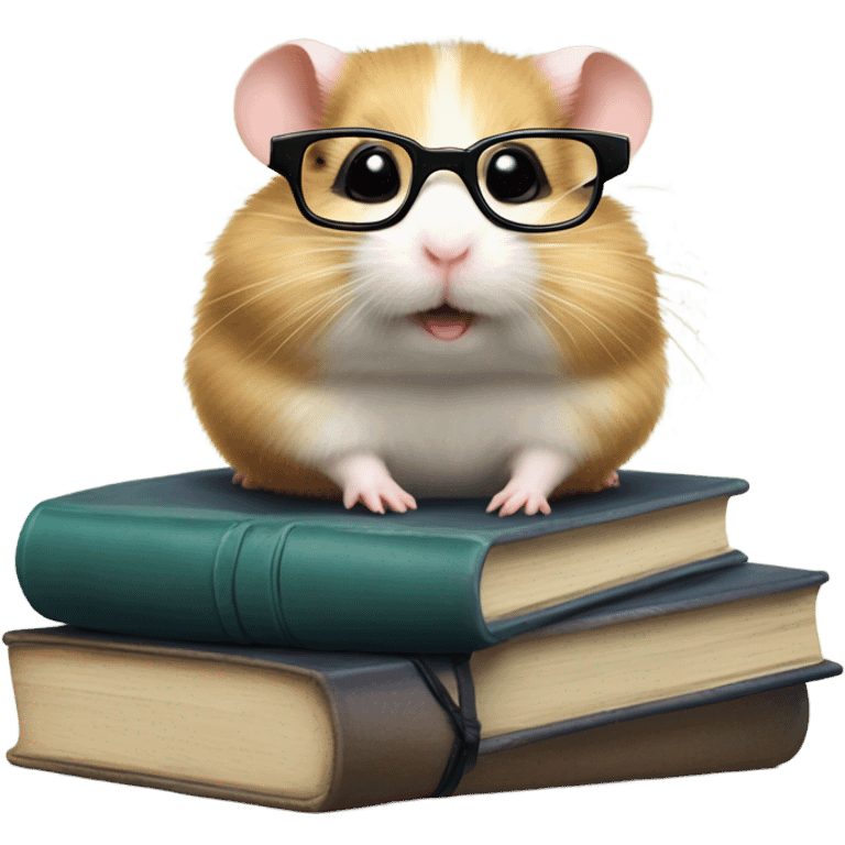 Nerdy hamster  emoji