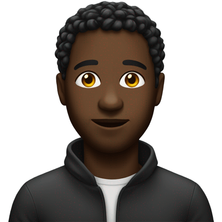 Black man with oil on him emoji